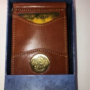 PALM WEST RFID protected Smith and Wesson logo money clip.   New in box